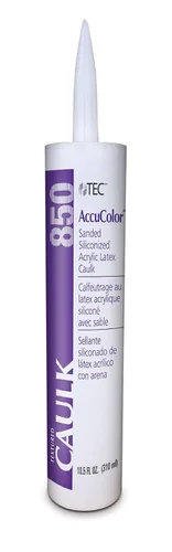 TEC AccuColor - Masilla Acrílica con Arena Siliconizada - Sellador de Secado Rápido y Pintable Diseñado para Combinar con Otros Colores de Lechada