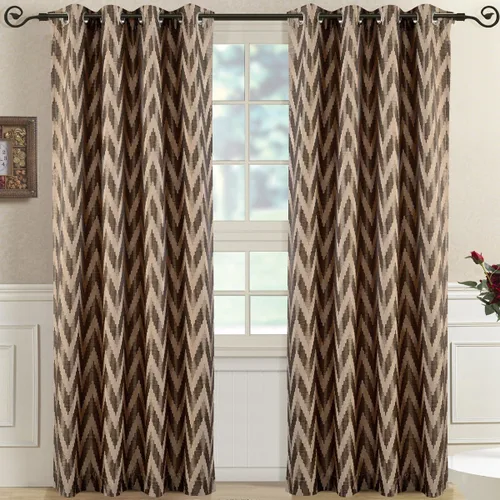 Miniatura 3 de Royal Bedding Meridian - Cortinas opacas con ojales grises para ventana, par/juego de 2 paneles, 52 x 63 pulgadas cada uno