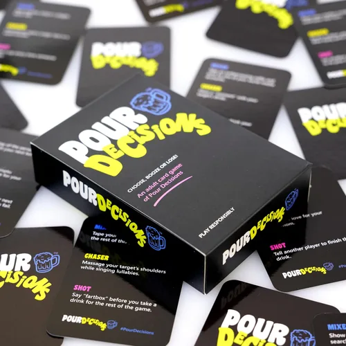 Miniatura 4 de Mojo Games, Pour Decisions: elija, bebe o pierde, un juego de cartas para adultos de malas decisiones. Juego de cartas para adultos para noche