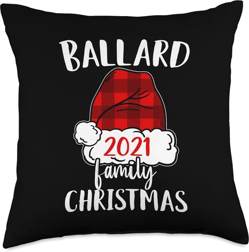 Miniatura 4 de Christmas 2021 Ballard matching pajama Santa Hat Throw Pillow