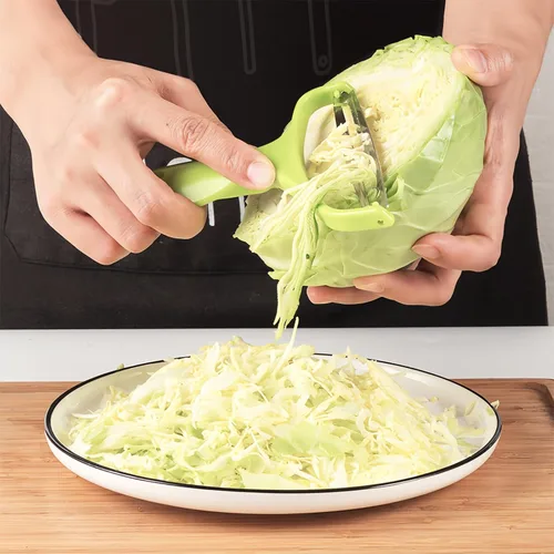 Rallador de Verduras de Boca Ancha, rallador de ensalada, rebanador de papas para repollo, zanahorias – Rebanador Manual Ergonómico con Agarre