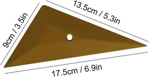 Miniatura 2 de 3 piezas de rasqueta triangular para ventana de automóvil, instalación PPF de vinilo, herramienta de tinte de varios bordes, kit de raspador