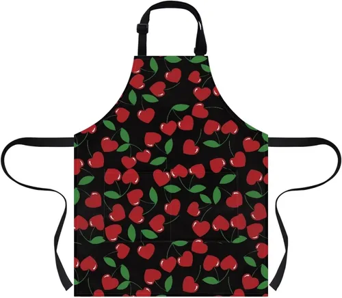 Miniatura 12 de doginthehole Delantal para niños con bolsillo para niños y niñas, delantales de chef ajustables con 2 bolsillos para cocinar, pintar