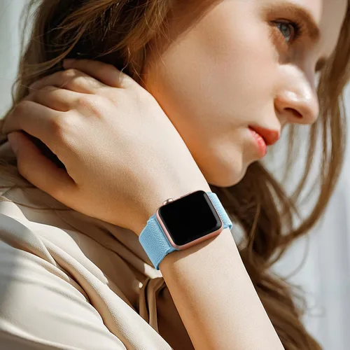 Miniatura 5 de Lerobo - Correa trenzada compatible con Apple Watch Series 11 10 9 8 7 46mm 45mm 41mm Ultra SE 3 2 1 49mm Series 6 5 4 3 44mm 40mm 38mm 42mm