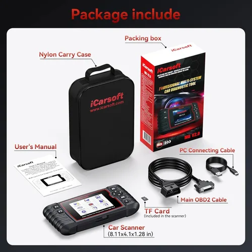Miniatura 7 de iCarsoft MB V2.0 OBD2 escáner herramienta de diagnóstico para Benz/Sprinter/Smart, lector de código de sistema completo con 9 reinicios, Auto VIN
