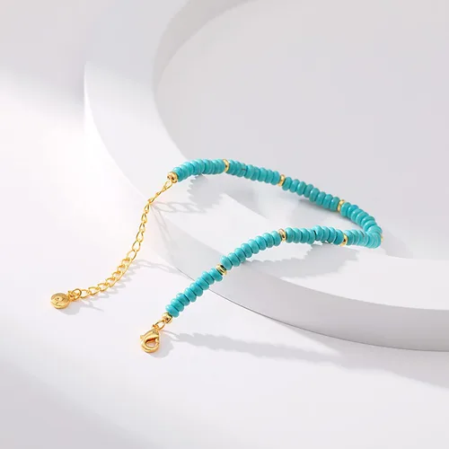 Miniatura 5 de Delicadas pulseras de oro para mujer, chapado en oro 18, ajustable, mal de ojo, mariposa, cuentas, perla, corazón, turquesa, hecha a mano para mujer