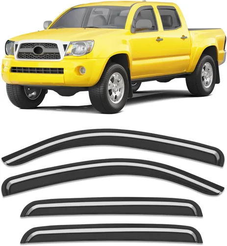 Miniatura 38 de Extra-Thick Window Rain Guard for 2004-2014 Ford F150 Extended Cab/SuperCab Rain Guards Tape-on Side Truck Window Visors Low Profile Vent Visor