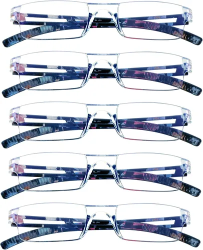 Miniatura 15 de VisionGlobal 2 pares de anteojos de lectura, anteojos bloqueadores de luz azul, anteojos de lectura para computadora para mujeres y hombres, marco 2