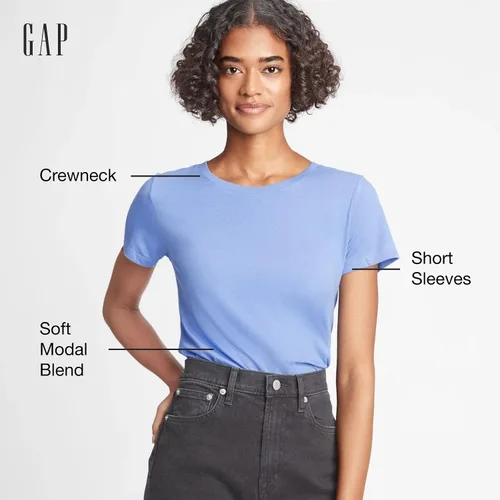 Miniatura 2 de GAP Camiseta de cuello redondo favorita para mujer