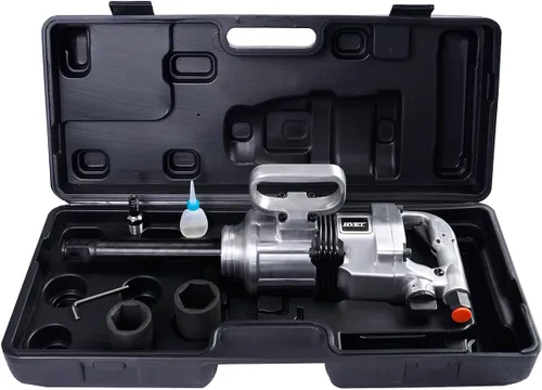 Miniatura 7 de ERGOMASTER Pistola de Llave de Impacto Neumática de 1 Pulgada de Alto Torque, Juego de Llave de Impacto Neumática de Servicio Pesado con Mango en D
