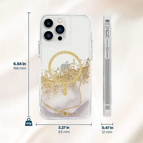 Miniatura 10 de Case-Mate - Karat Marble - Funda MAGSAFE para iPhone 13 Pro Max - Compatible con accesorios MAGSAFE y carga - Protección contra caídas de 10 pies