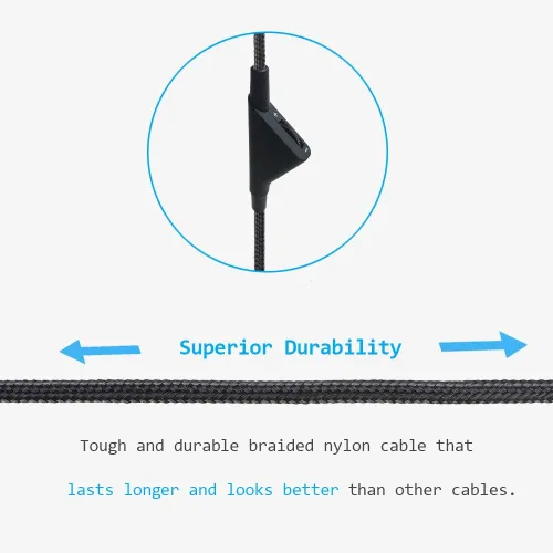 Miniatura 4 de [Cable de reemplazo de 3 metros para Astro A10 A40 con control de volumen en línea, cable de audio para juegos compatible con auriculares Astro A10