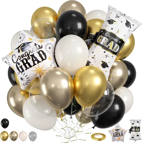 Miniatura 25 de Globos Rojos Negros Amarillos, 60pcs Globos Negros Borgoña Dorados, Globos Amarillos Granate Globos Rojos Negros Dorados con Confeti Para Cumpleaños