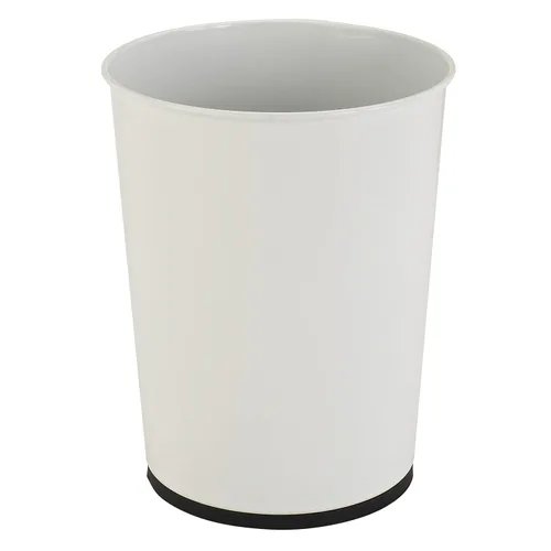 Miniatura 2 de Bath Bliss Cubo de basura pequeño de 5 litros Paquete de 2 Parte superior abierta redonda Bote de basura Baño Dormitorio Cocina Blanco