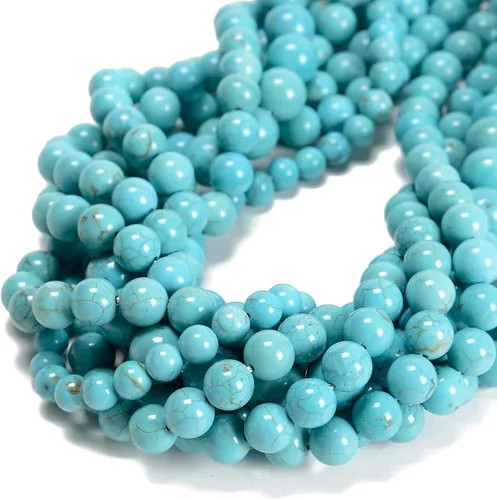 Miniatura 20 de 65 cuentas de jade blanco de 0.236 pulgadas, piedra natural, piedras preciosas redondas auténticas para hacer pulseras de bricolaje, joyas, cuerdas