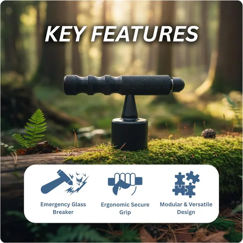 Miniatura 3 de SmartstickX Mango en forma de T para bastón de autodefensa, agarre mejorado, soporte mejorado para caminatas largas, ajuste duradero y cómodo