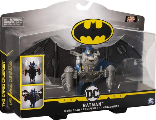 Miniatura 8 de BATMAN Mega Gear Deluxe - Figura de acción de 4 pulgadas con armadura transformadora