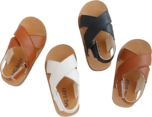 Miniatura 2 de DADAWEN - Sandalias para niña, para no mojarse, de verano, con tiras cómodas y planas (niñas pequeñas)