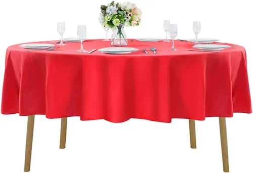 Miniatura 94 de Cupuamon - Mantel rectangular de 60 x 84 pulgadas, tela de poliéster lavable para decoración de bodas, fiestas, cenas y banquetes