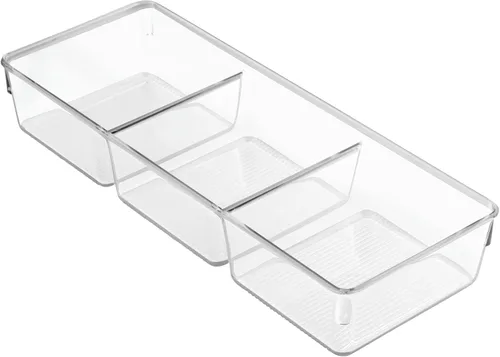Miniatura 6 de InterDesign Linus - Organizador de cajones para tocador y tocador, 13 x 5 x 2.25 pulgadas, transparente (paquete de 2)