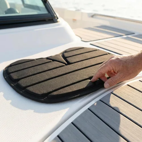 Miniatura 5 de Cojín ligero para asiento de kayak, cómodo diseño ergonómico para canoa, barco de pesca, compatible con kayaks para largas horas de remo, color negro