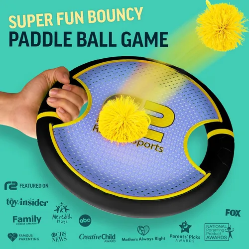 Miniatura 2 de Divertido juego de remo hinchable y lanzamiento y atrapamiento de bolas agresivas – Fácil de usar para niños de todas las edades – Diseño de espuma