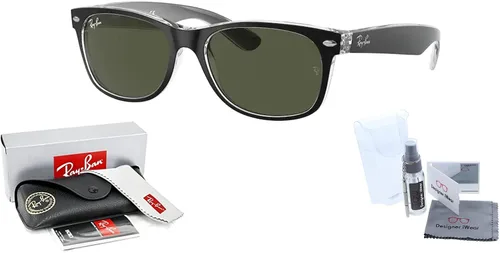 Miniatura 2 de Ray-Ban RB2132 NEW WAYFARER - Gafas de sol para hombres y mujeres + paquete con kit de cuidado de gafas de cortesía de diseñador iWear