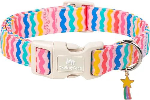 Miniatura 38 de MR.CHUBBYFACE· Collar de perro de primavera y verano, lindos collares de perro de limón verde, collar ajustable de tela natural suave para perros