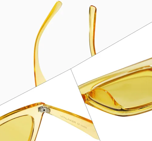 Miniatura 3 de VANLINKER Pequeños lentes de sol de ojo de gato para mujer estilo retro diminuto cuadrado sombra VL9555