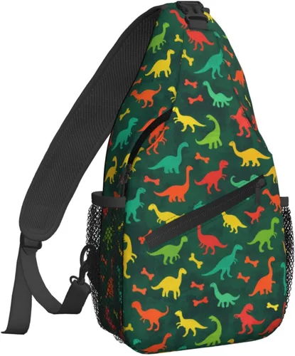 Miniatura 10 de Famame Mochila bandolera para el pecho, bolsa de hombro, gimnasio, ciclismo, viajes, senderismo, mochila para hombres y mujeres.., Multicolor27.