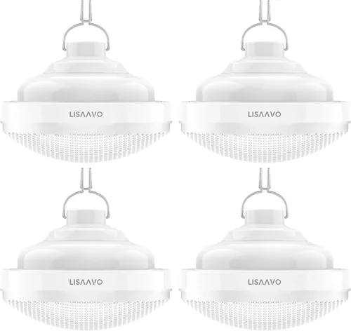 Miniatura 10 de 2 luces de tienda de campaña recargables 2400mAh LED luz de camping, IPX5 impermeable para camping, al aire libre, corte de energía