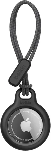 Belkin Soporte Seguro Apple Airtag Con Correa - Llavero Apple Air Tag - Soporte Airtag Con Correa Para Anillo De Llaves - Accesorios Para Llavero