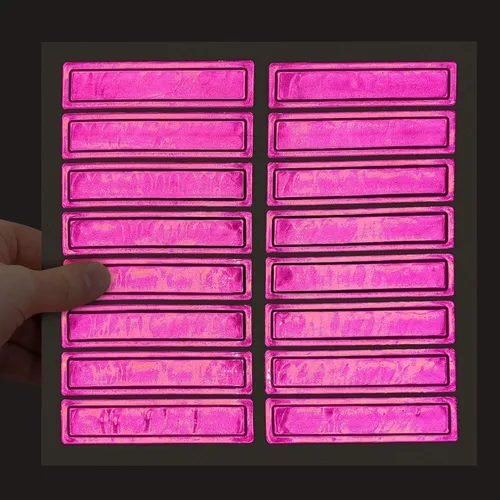 Miniatura 11 de MyHardHatStickers Tiras Reflectantes Retro para Casco de 1 x 4 pulgadas, Paquete de 16, Rojo