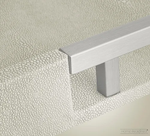 Miniatura 6 de Home Redefined - Moderna y elegante bandeja rectangular de 17.5 x 12 pulgadas, estilo shagreen, color azul bebé claro, con aspecto de cuero falso