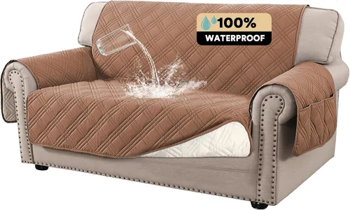 Miniatura 25 de PrinceDeco - Funda para sofá reclinable 100% impermeable, funda para sofá para sala, protector de muebles resistente al agua con correas elásticas