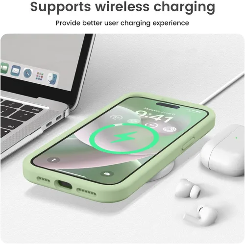 Miniatura 7 de Vooii Funda compatible con iPhone 15 Pro, silicona líquida Defender mejorada, [protección mejorada de la cámara]