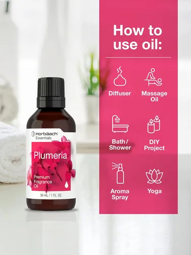 Miniatura 3 de Aceite de fragancia de plumeria Horbäach 1 fl oz (30ml) Grado prémium para difusores, fabricación de velas y jabón, proyectos DIY y más