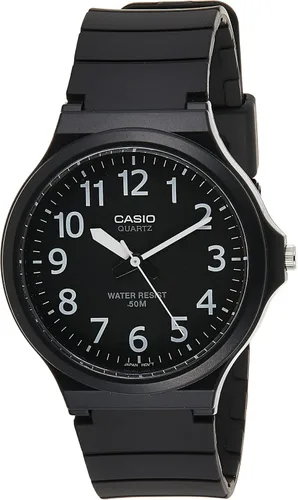 Casio MW-240-1B Resina Reloj analógico para hombre WR MW-240 Original Nuevo WR 50M