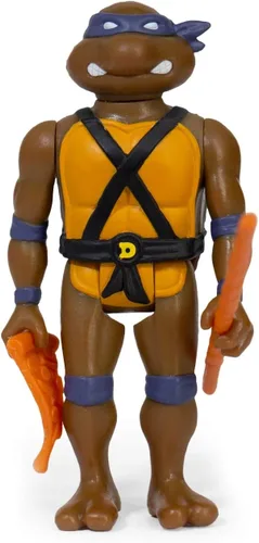 Super7 Teenage Mutant Ninja Turtles Donatello Figura de Reacción de 3.75 Pulgadas