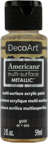 Miniatura 2 de DecoArt Americana - Pintura metálica multisuperficie, 2 onzas, dorado (DA553-30)