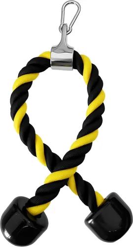 Miniatura 6 de Accesorios para cable de cuerda de tríceps, accesorios para máquina de cables para gimnasio en casa, cuerda de tríceps de 27 pulgadas para fijación