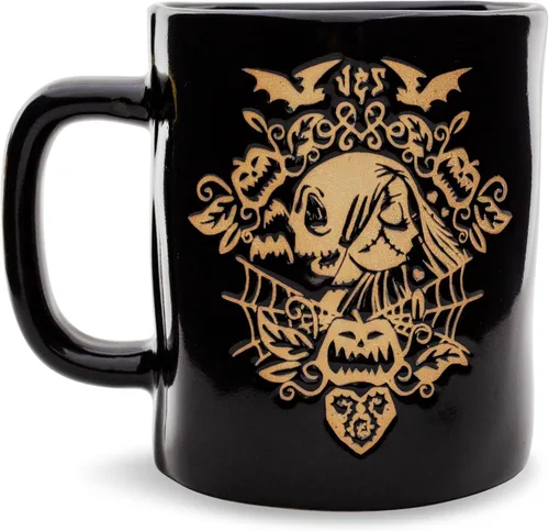 Miniatura 10 de Disney The Nightmare Before Christmas Hypno Jack Skellington - Taza de café grande de 20 onzas para expreso, té