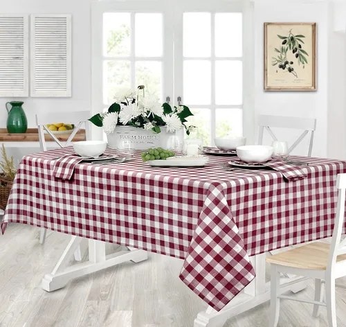 Miniatura 12 de Home Bargains Plus Country Rustic Buffalo - Juego de 4 manteles individuales de algodón a cuadros, color negro, a cuadros, de fácil cuidado
