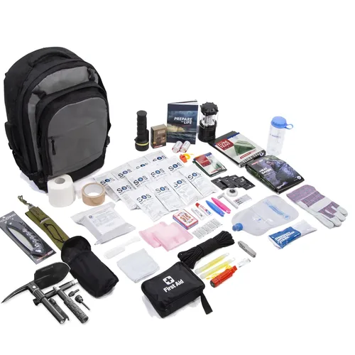 Kit de supervivencia para 1 persona, suministros premium por Emergency Zone