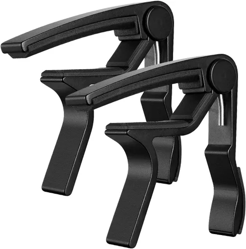 Miniatura 9 de Cejilla de guitarra para guitarra eléctrica acústica (negro Cpao)