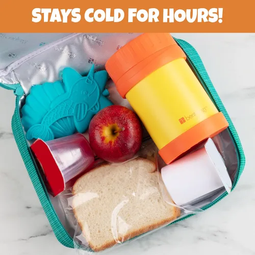 Miniatura 2 de Paquetes de hielo duros para niños, delgadas, ligeras y reutilizables, enfriadores de larga duración mantienen la comida fresca durante horas