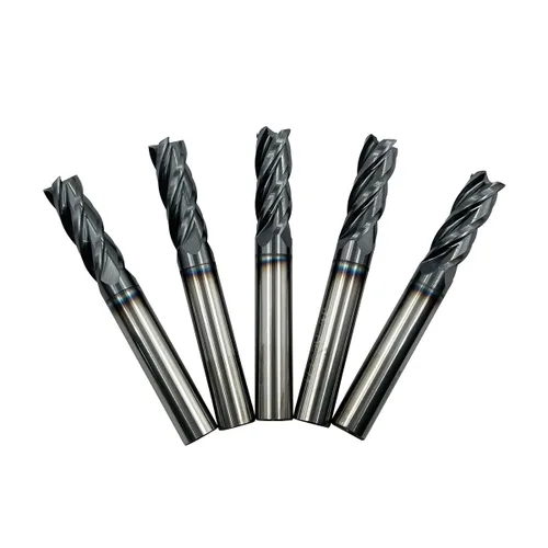 Miniatura 9 de joleully Fresa de Extremo Cuadrado de Carburo de 1/2", HRC 45 Grados Extremo Único 4 Flautas Recubrimiento AlTiN Brocas de Fresado