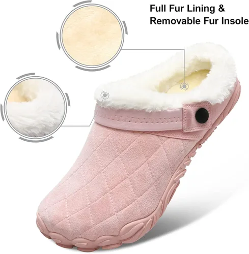 Miniatura 5 de Besroad - Pantuflas mullidas para mujer y hombre, esponjosas, cómodas, de espuma viscoelástica, para dormitorio