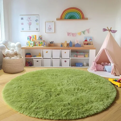 Miniatura 56 de ONASAR - Alfombra de pasillo negra de 2 x 6 pies, esponjosa, lavable, ultrasuave, afelpada, peluda, tapete para bebés, dormitorio de niños, armario