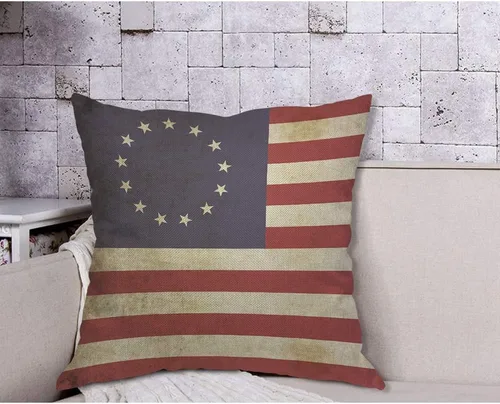 Miniatura 4 de AOYEGO Funda de almohada patriótica con diseño de bandera de los Estados Unidos, diseño de rayas vintage, Día de la Independencia, 18 x 18 pulgadas